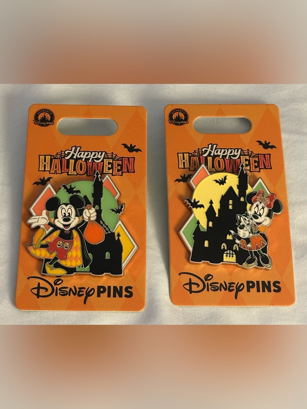 *NEW TAGS* WDW Disney Parks 2026 Halloween Mickey Mouse Pin Minnie Mouse Pin - Picture 1 of 4